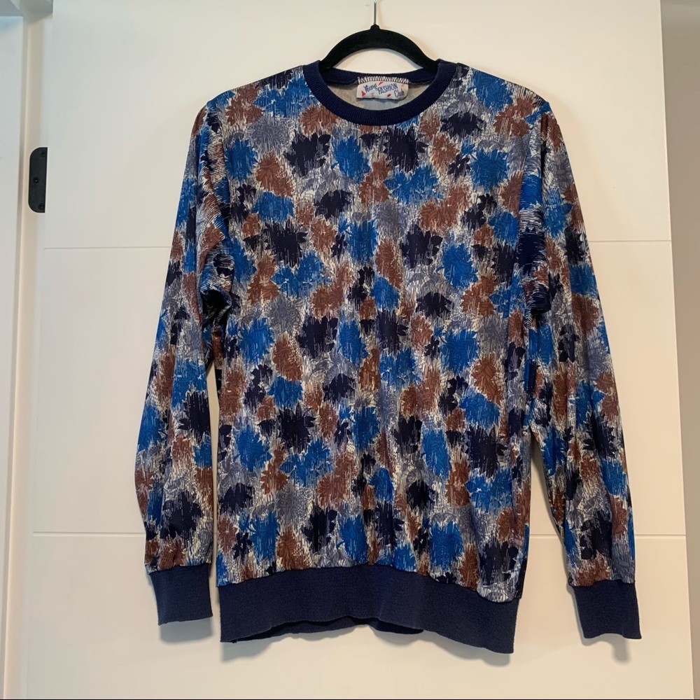 Vintage Pullover Patterned Sweatshirt